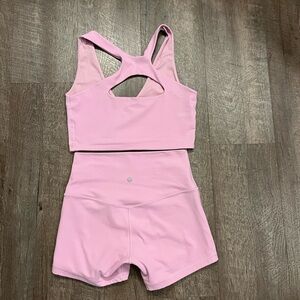 Lululemon Vita pink workout set